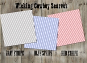 Wicking Cowboy Scarves, Striped Pattern
