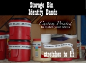 Storage Bin Bands Custom Printed