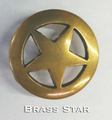 Premium Concho Scarf Slide- Brass Star