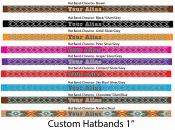 Custom 1" Hatband  Display your Alias or Event!