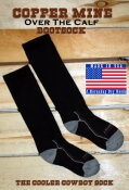 Black OTC Cooler Cowboy Socks 2 pr/ Pack
